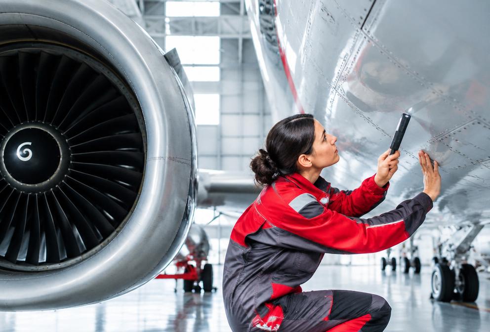 Commercial aircraft airframe inspection